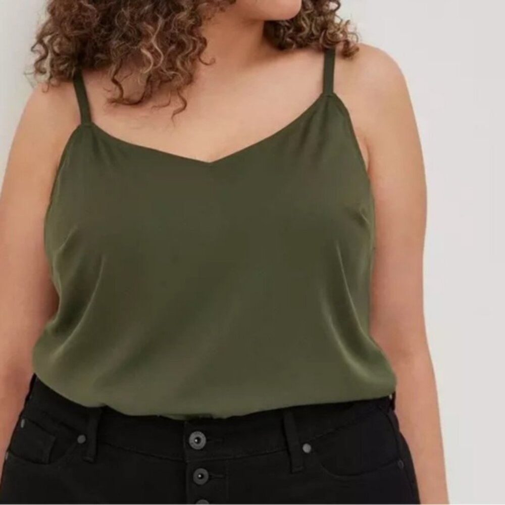 Torrid Ava Stretch Challis Stretch Cami Torrid Size 4 Color Deep Depths